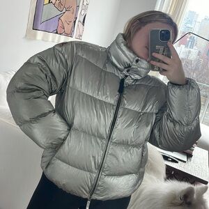 PARAJUMPERS Silver Ski Puffer Coat
